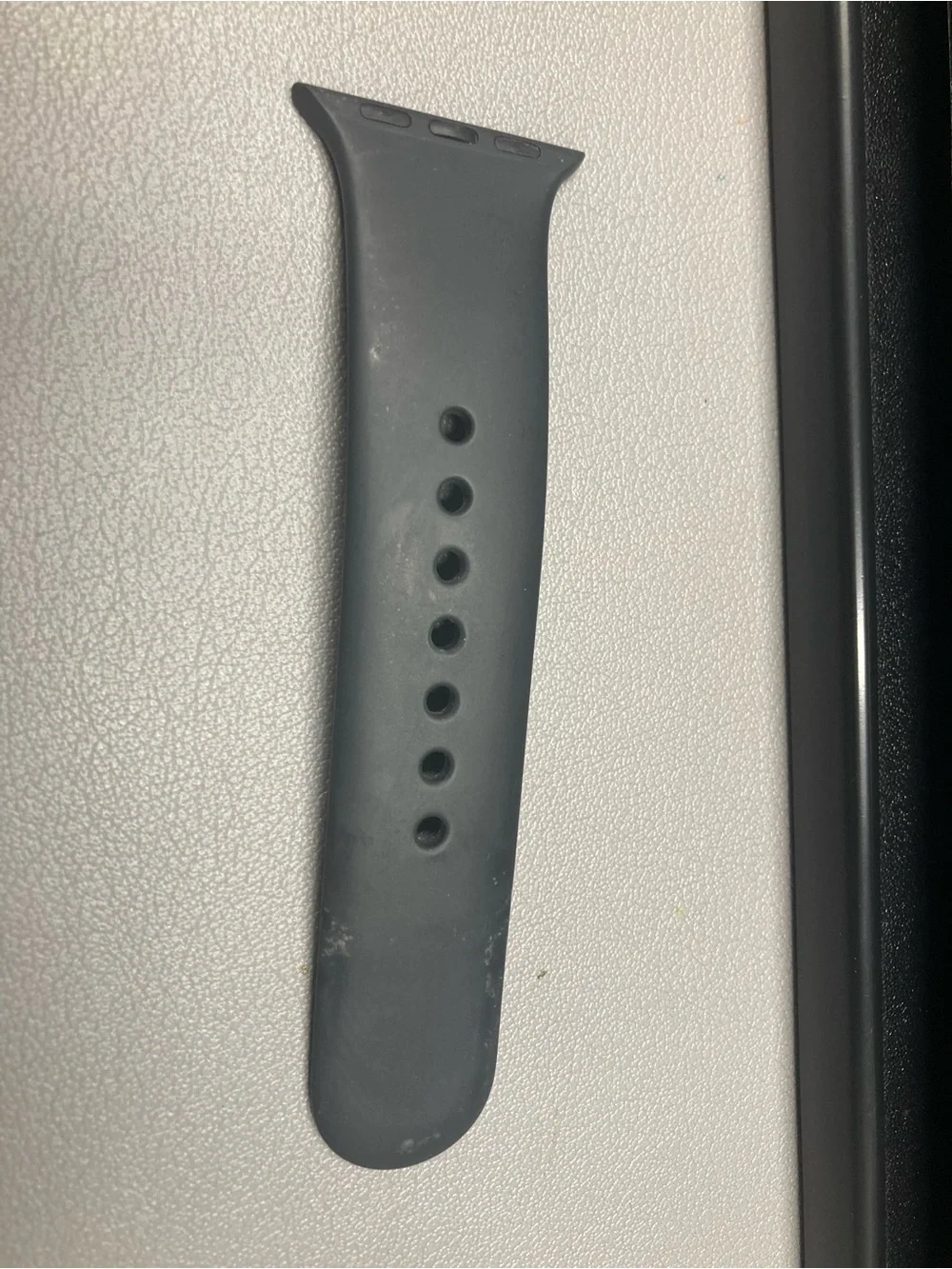 Apple series 3 watch 38mm aluminum case Ion-X glass gps s/m band black grey